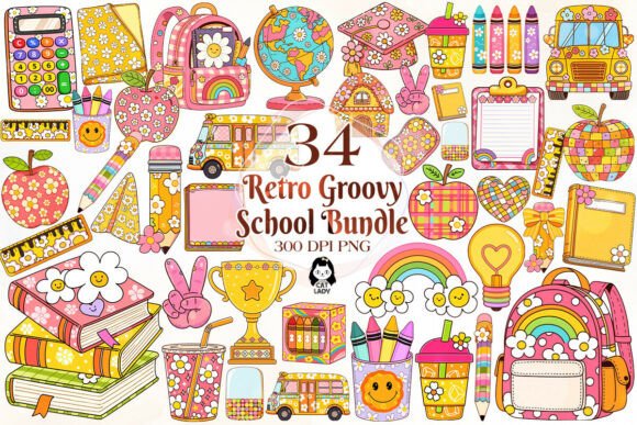 Download Retro Back to School Clipart - School clipart Collection