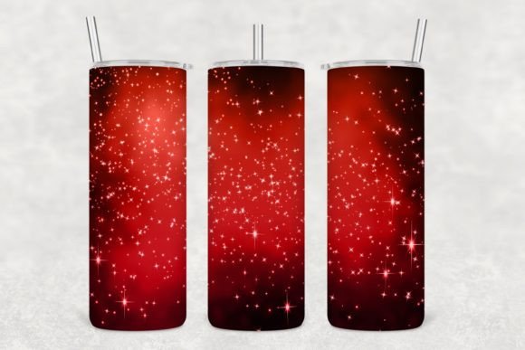 Download Cherry Red Shining Stars Tumbler Wrap - Tumbler Collection