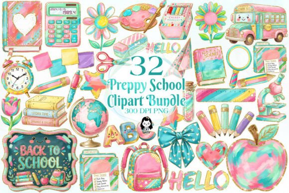 Download Preppy Back to School Clipart - Premium Resources