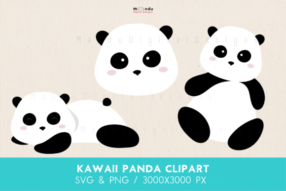 Download Kawaii Panda Clipart Set - Premium Resources