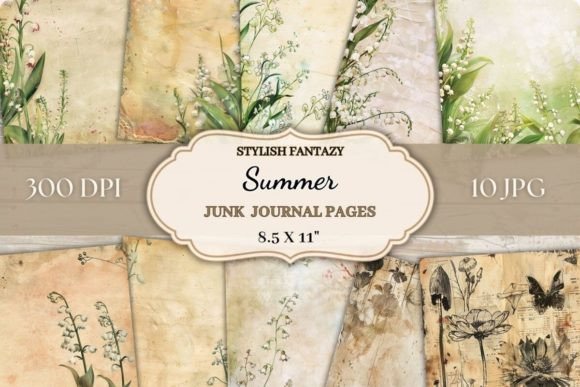 Download Summer Junk Journal Printable Pages - Summer junk journal Collection