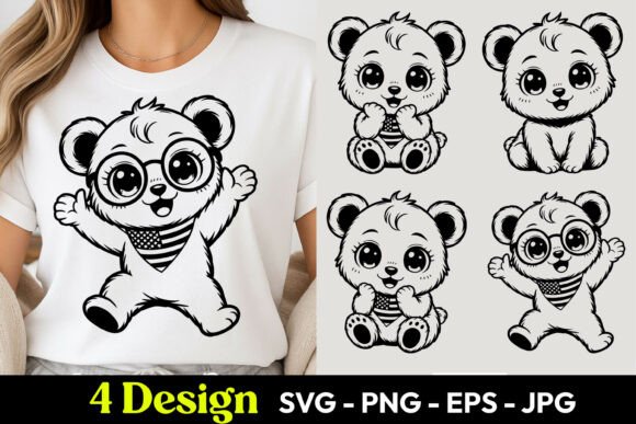 Download Kawaii Panda Cartoon SVG PNG - Premium Bundle