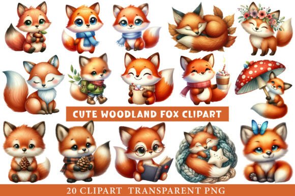 Download Cute Woodland Fox Clipart - Cute woodland fox clipart Collection